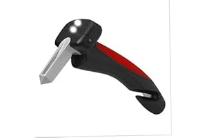 EIVDRU Car Mobility Aid,Portable Vehicle Support Cane with Window Breaker, All-in-One Grab Bar Assist Handle with Built-in LED Flashlight & Seatbelt Cutter, Car Emergency Escape Tool