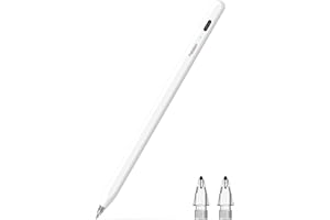 Metapen Air8 Pro Lápiz para Apple iPad 2018-2025, Compatible con iPad 11 A16/10/9/8/7/6, Air 3/4/5/M2/M3, Pro M5,Mini 5/6, Pencil para iPad con 20h de Batería,Punta Air-Flex Suave,Silenciosa y Precisa
