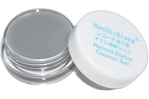 HANZHIQIANG Turntable Stylus Cleaner Gramophone Cleaning Gel Self-adhesive Cartridge Needle Cleaning Gel,Grey