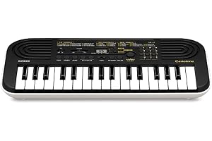 Casio Portable Keyboard, Compact (SA-51) | Built-in songs, battery-powered operation and portable styling provide a convenient option for music practice and learning