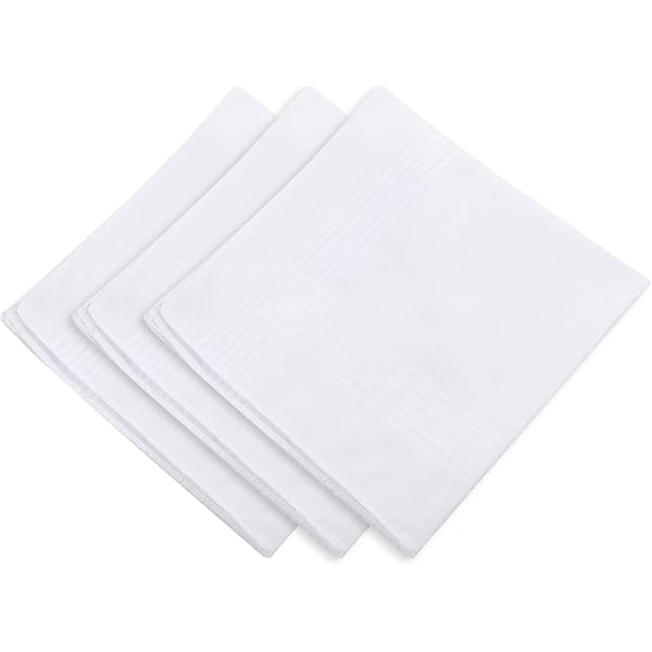 Fazzoletto Da Taschino 100% Cotone Bianco - 33x33 Cm, Elegante E Monocromatico - Foto 13