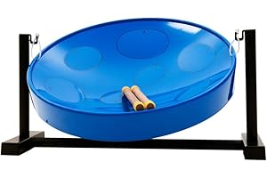 PANYARD Jumbie Jam W1085 Table Top Steel Pan Kit - Beginner Steel Drum, Blue, 9.25 in*12.0 in*18.0 in