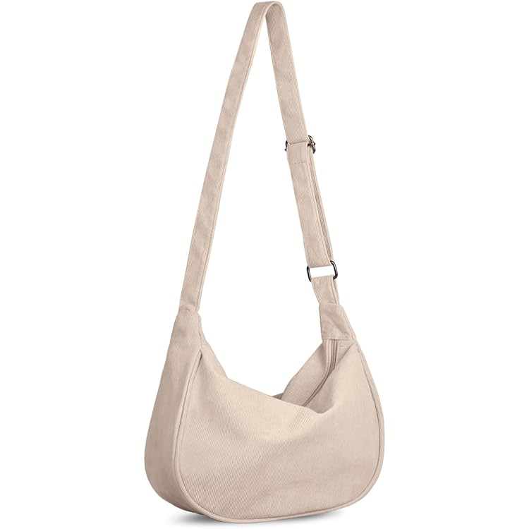 Covelin Damen Canvas Umhängetasche – Retro Hobo Style, Vielseitig Tragbar, Großzügiges Fassungsvermögen