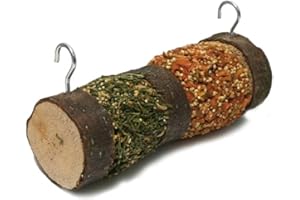 Rosewood Naturals Double Woodroll, Small Animal Treat and Gnaw Toy for Rabbits, Guinea Pigs, Chinchillas, Hamsters, Gerbils, Mice and Rats (Pack of 1)