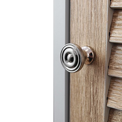 Hängeschrank mit 1 Lamellentür 40x15x60cm Holz/MDF Schränkchen Badezimmerschrank Wandschrank - 5