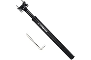 PLATTBK Bike Seatpost Aluminum Alloy Black Length 400mm Compatible with MTB/Road Bike Mountain Bicycle 27.2/28.6/30.9/31.6mm