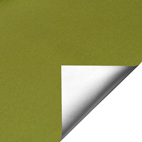 Fenster Verdunkelungsrollo grün: 110×150 (Gesamtbreite X Höhe in cm) / Thermorollo Klemmfix Rollo Montage ohne Bohren inkl. Montagezubehör / weitere Größen: 40 / 50 / 60 / 70 / 80 / 90 / 100 / 110 x 150 oder 210 cm - 3