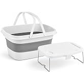 Orret Home Katlanabilir Piknik Sepeti ve Mini Masa Seti 21 Litre Kapasiteli Ergonomik Taşıma Kulplu Katlanır Piknik &Ccedil;antası K