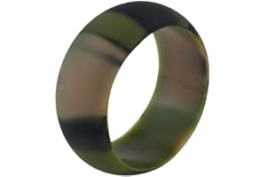 Boolavard Anillo de Bodas de Silicona para Hombres y Mujeres asequible Banda de Goma de Silicona, Paquete de 7, 5 Paquetes y Singles - Blanco, Gris, Plata, Azul