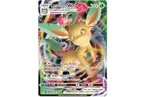 TITAN CARDS Leafeon VMAX 008/203 - Carta Pokemon ultra rara (SWSH Evolving Skies) + 1 caricatore dall'alto TitanCards®