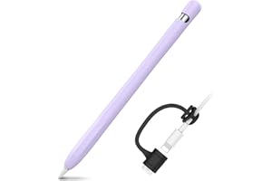 AHASTYLE Cover Apple Pencil 1 Generazione Custodia Apple Pencil 1 Cover Accessori in Silicone Compatibile con Apple Pencil 1st Generazione (Lavanda)
