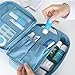 Oyedens Waterproof Travel Make-up Pouch Toiletry Wash Organizer (Blue )