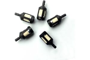 HURI Lot de 5 Filtre à Essence pour McCulloch 216985 MC-9182-310001 Homelite 49422 Tecumseh 410263 ZF-1 Debroussailleuse Tronconneuse Taille-Haie Tariere Pompe