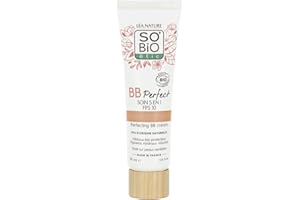 SO'BIO ÉTIC Lea NATURE SO Organic Etic BB 5 w 1 - certyfikowany krem organiczny - hybiskus hydrolat, SPF - przezroczysty, nawilżający, jednolity, gładki, odsłania połysk, chroni skórę