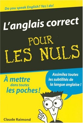 couverture de : L'Anglais correct pour les nuls