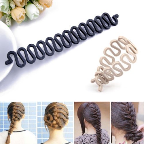 CellDeal Elegant Hair Braiding Tool Roller With Hook Hair Twist Styling Bun Maker