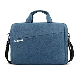 Bennett Mystic 15.6 inch Laptop Shoulder Messenger Sling Office Bag, Water Repellent Fabric for Men and Women (Blue)