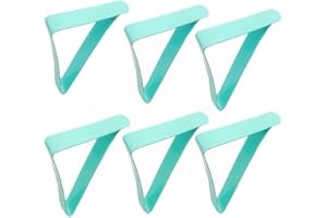 Elicola Picnic Tablecloth Clips, 6PCS Large Stainless Steel Outdoor Table Cloth Holder Table Cover Clips Clamps Green
