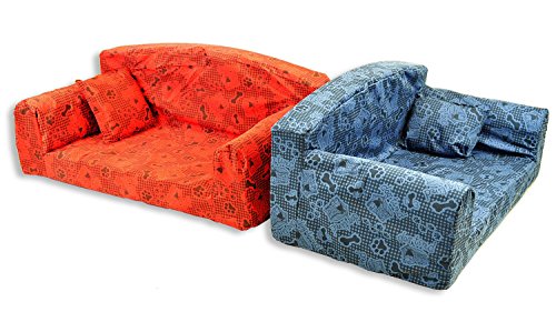 Dog-Tired-Purple--Pet-Sofa-Trendy-3-sizes-Dog-bed-Modern-cover-material-Made-in-UK