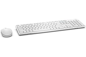 Dell KM636 - Keyboard and Mouse Set - Wireless - QWERTY - UK - White - for Inspiron 55XX, Latitude 33XX 2-in-1, Precision Mobile Workstation 5750, 77XX, Vostro 36XX