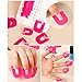 Saingace® 26pcs Nail Polish Glue Model Spill Proof Manicure Protector Tools+ 1 PC French Manicure Stickers