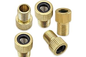 AL GIUSTO PREZZO Kit 5 Adattatori Universali per Valvole da PRESTA a SCHRADER specifici per Bici da Corsa e Mountain Bike - Gonfia con il Compressore o la Pompa a pedale. Made in Italy - AlGiustoPrezzo