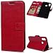 Produktbild idlehour Huawei P Smart Plus Hülle Handyhülle Flip Case, PU Leder Case Cover Magnet Schutzhülle Tasche Skin Ständer Handytasche,Rot Muster