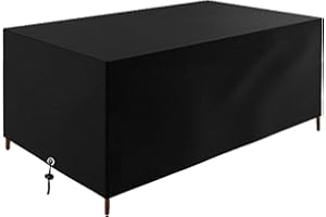 LCGOD Funda para Muebles de jardín Impermeable, Rectangular Funda Protectora Muebles Exterior para sofá 600D Oxford (125x63x74 cm)