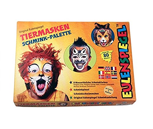Eulenspiegel Schminkset Tiermasken, 8 Farben - 2