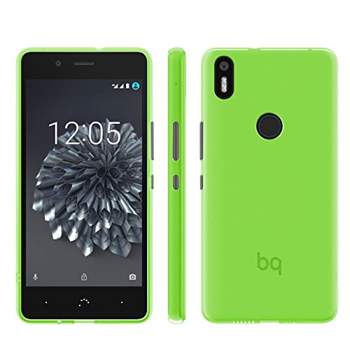 TBOC Funda de Gel TPU Verde para BQ Aquaris X5 Plus  5 0 Pulgadas  de Silicona Ultrafina y Flexible  No es Compatible con el bq Aquaris X5 DE 5 0 Pulgadas 