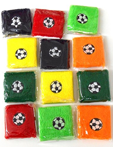 12x Fußball Schlüsselanhänger mit LED-Lampe + 12x Schweißband Fußball - 3