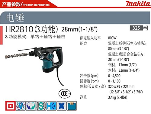 Makita HR2810 Kombihammer für SDS-PLUS-Werkzeuge - 3