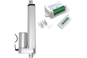 DCHOUSE 1000 N 150 mm Hub max azionamento lineare, motore DC 12 V, attuatori di tecnologia lineare motore, telecomando senza fili, con staffe di montaggio per apriporta elettronico, medico, elettrico