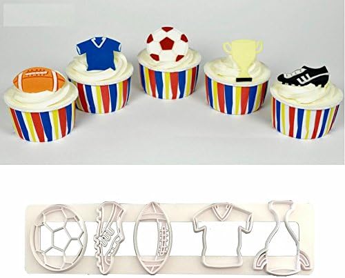 Aouke FOOTBALL Rugby cutter sugarcraft biscuit pastry baking fondant cutter cake