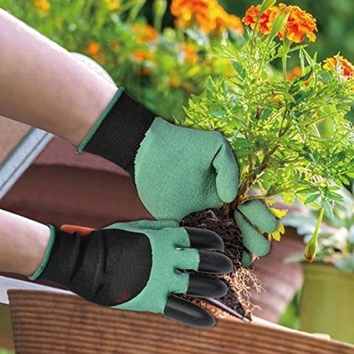 2 Paar Gartenhandschuhe BestTrendy Garten Handschuhe mit Graben und Pflanzen Baumschulen, gute Garten helfer Helfer für Gartenbau - 5