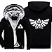Produktbild Legende von Zelda Herren Winter Hoodie mit Kapuze Schwarz XXL