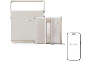 dreame C1 Station Robot Laveur de Vitres, Protection Intégrale, Station Mobile, Gestion Automatique du Cordon, Technologie CornerClean, Planification de la Trajectoire de Couverture Complète