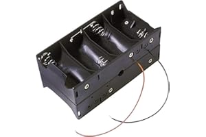 UNBEKANNT MPD BH48DW Support de Pile 8X LR20 (D) raccordement par Fils (L x l x H) 138 x 72 x 57 mm