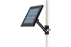 HOLACA Solarpanel Halterung für Ring Solarpanel, Wasserrohr/Stahlrohr-Verlängerungshalterung kompatibel mit Arlo/Wyze/Eufy/wasserstein, Kompatibel mit Anderen Kameras/Solarpanels (mit 1/4 Schraube)