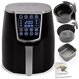Kesser® XL Heißluftfritteuse | inkl. Brotbackkorb | Friteuse Fritteuse 1350W | Airfryer Touch Display | 8 Programmen | ohne ÖL | Rezeptheft | ✓ Backofen ✓ Heißluft ✓ Grill Fettfrei | Schwarz Kesser® XL Heißluftfritteuse | inkl. Brotbackkorb | Friteuse Fritteuse 1350W | Airfryer Touch Display | 8 Programmen | ohne ÖL | Rezeptheft | ✓ Backofen ✓ Heißluft ✓ Grill Fettfrei | Schwarz