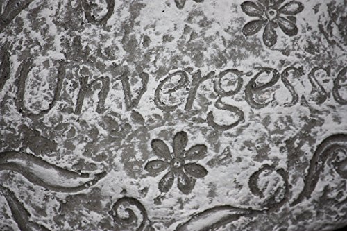 Grabschmuck massiver Steinguss Grabstein UNVERGESSEN frost- und wetterfest bis -30°C - 3