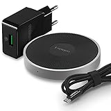 iPhone Caricabatterie Wireless Rapida, Spigen Essential Premium Quick Qi [Apple iPhone 7.5] Fast Veloce Wireless Charger Rapido Qi-Enabled iPhone X/8/8 Plus, Galaxy Note 8/S8/S7 Andorids/iOS - F306W