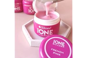 BEAUTY SPACE NAILS Silcare - 100g GRANDE FORMATO - Gel Uv French Pink Babyboomer modellante Builder autolivellante media densità - allungamento unghie - Effetto rosa latte lattiginoso nude naturale