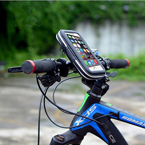 VSOAIR Giratorio de 360 Grados de la Bicicleta de la Motocicleta Impermeable o Barra de la Manija de la Bolsa Funda Soporte para iPhone 6  6 Iphone Plus 5 5 Pulgadas
