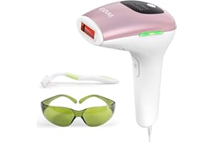 INNZA Epilatore Luce Pulsata a Casa 999.000 Flash Indolore e 2 Modalità di Flash e 5 Energia Livelli Depilatore Luce Pulsata per Viso,Corpo,Schiena,Gambe,Linea