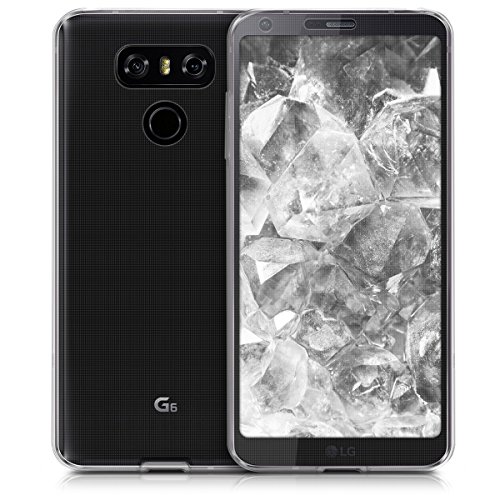 kwmobile Funda para LG G6 - Carcasa Completa  360  de  Silicona  para m  vil - Cover Doble  Transparente 