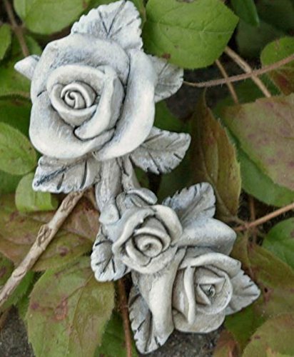 Rosenranken bestehend aus 2 Blüten eine Knospe im 2er Set. Länge je 8cm - 2