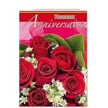 Afie Mx 3013 Grande Carte Maxi A4 Heureux Anniversaire