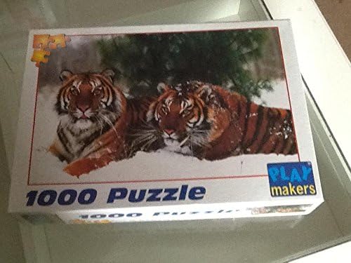 SIBERIAN TIGERS 1000 piece jigsaw in the snow!!!