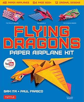 Flying Dragons Paper Airplane Ebook 48 Paper Airplanes 64 Page Instruction Book 12 Original Designs Youtube Video Tutorials English Edition Ebook Ita Sam Frasco Paul Amazon De Kindle Shop